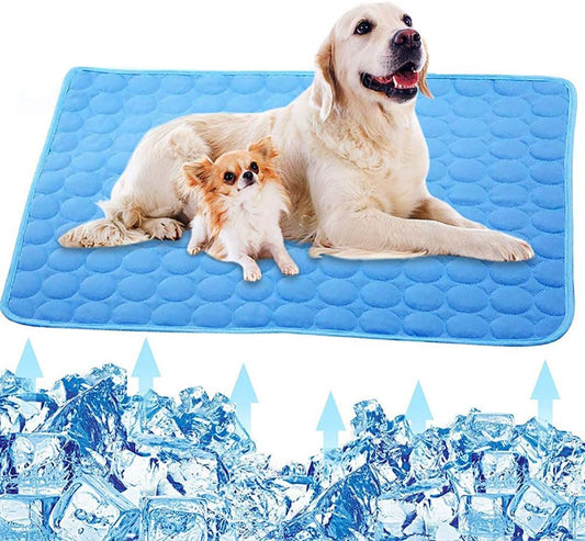Pet Cooling Mat for Dogs, Pet Dog Self Cooling Pad, Ice Silk Self Cooling Mat Sleep Pad Foldable and Washable V1259-DP01-A-1985