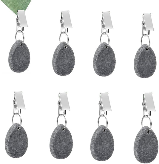8Pcs Tablecloth Weights Hangers,Outdoor Tablecloth Weights, Tear Drop Marble tablecover Weights, Tablecloth V1259-DP01-A-1987
