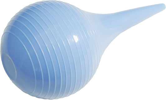 (90ml)Rubber Suction Ear Syringe, Hand Bulb Syringe Ear Washing Squeeze Bulb- Blue Smooth V1259-DP01-A-1995