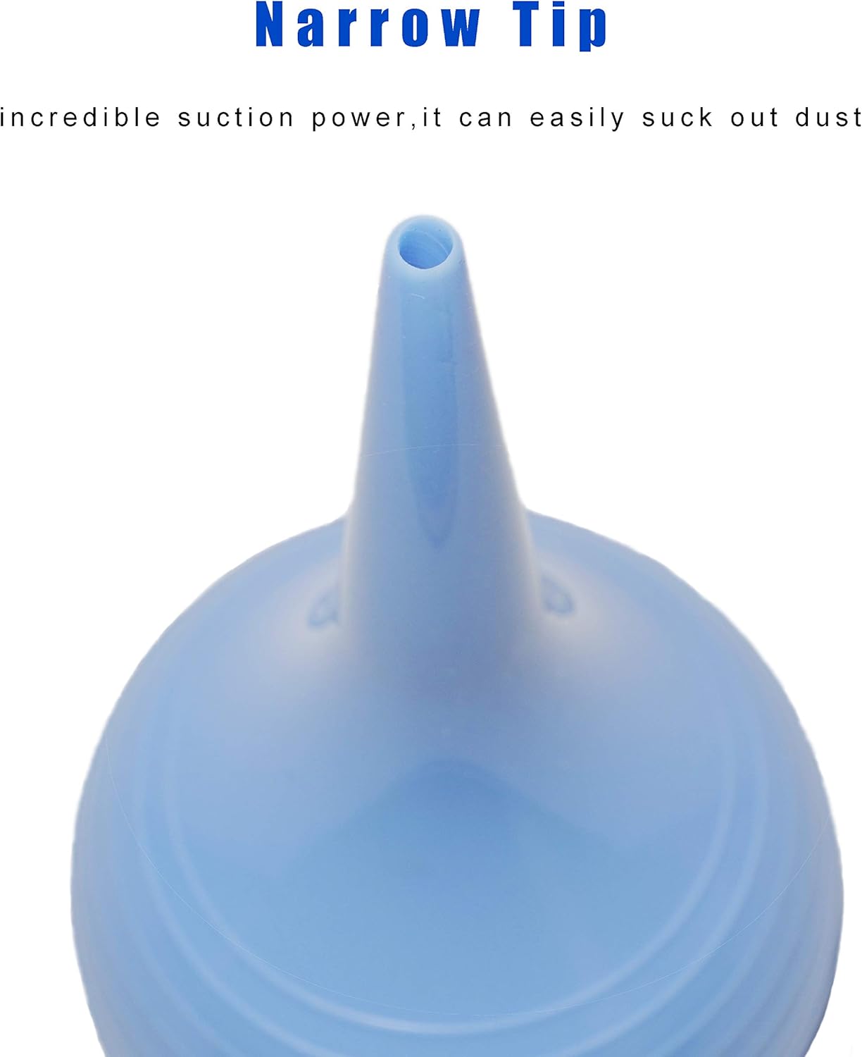 (90ml)Rubber Suction Ear Syringe, Hand Bulb Syringe Ear Washing Squeeze Bulb- Blue Smooth V1259-DP01-A-1995