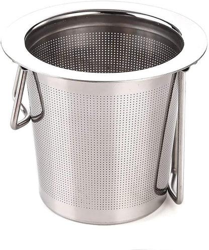 Tea Infuser Stainless Steel Tea Strainer Steeper Filter with Folding Handle for Loose Leaf Grain Tea Cups, V1259-DP01-A-1998
