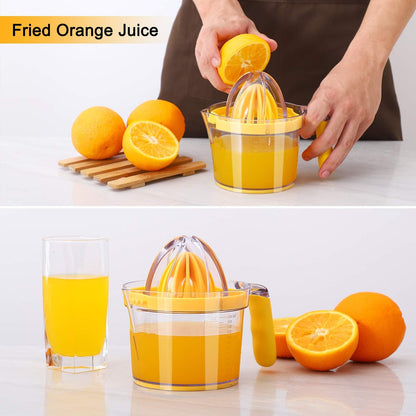 Citrus Lemon Orange Juicer Manual Hand Squeezer, Fruit Juicer Lime Press with Built-in Measuring Cup and V1259-DP01-A-2018