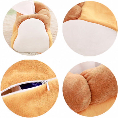 Plush Soft Tissue Case Box Holder - Funny Cute Tissue Box Holder Yellow Simulation Toast Bread Plush Tissue V1259-DP01-A-2026