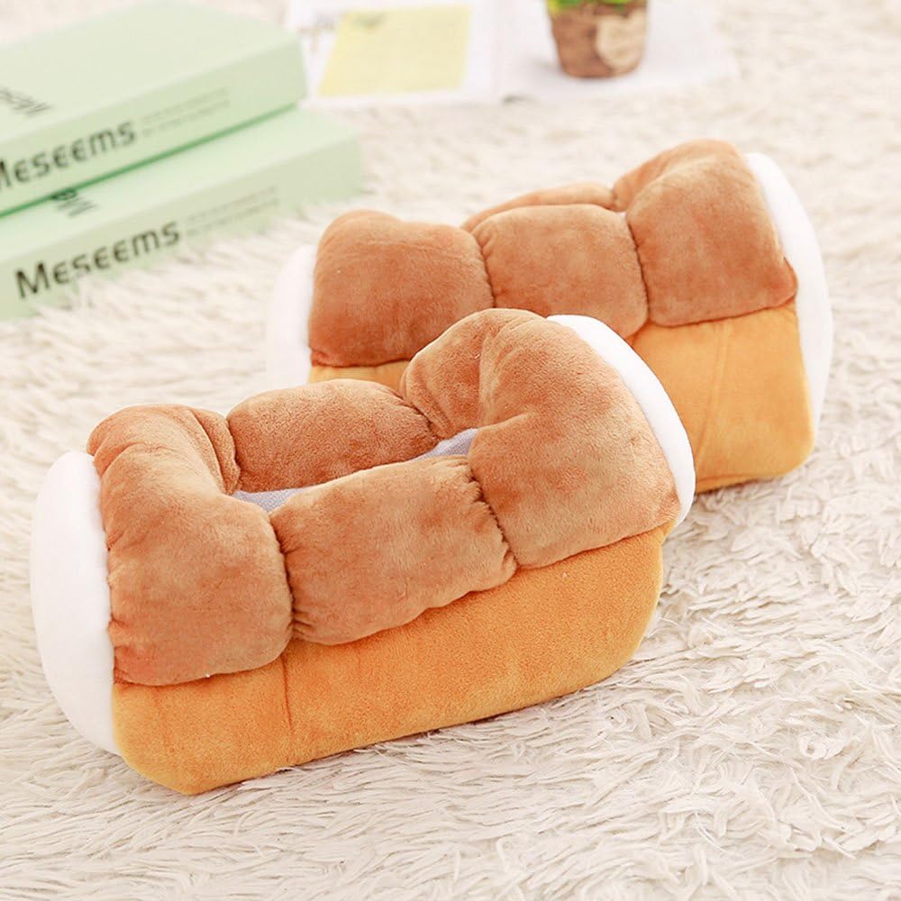 Plush Soft Tissue Case Box Holder - Funny Cute Tissue Box Holder Yellow Simulation Toast Bread Plush Tissue V1259-DP01-A-2026