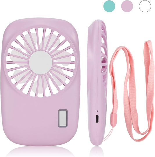 Desk Fan Battery Operated, Portable USB Rechargeable Fan, 2000mAh 180 degrees Tilt Folding Personal Fan With V1259-DP01-A-2029