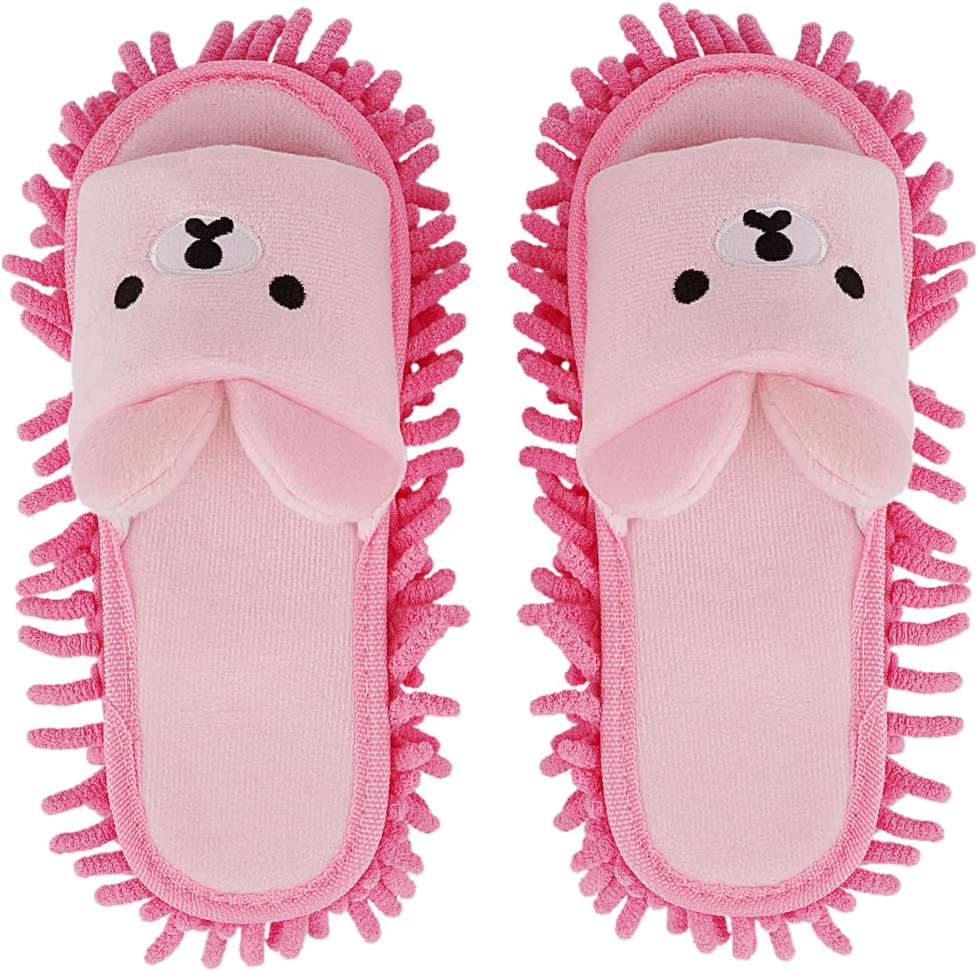 1 Pair Detachable Mop Slippers Shoes Microfiber Chenille Soft Comfortable Dust Dirt Hair Cleaner V1259-DP01-A-2037