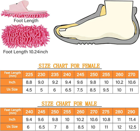 1 Pair Detachable Mop Slippers Shoes Microfiber Chenille Soft Comfortable Dust Dirt Hair Cleaner V1259-DP01-A-2037