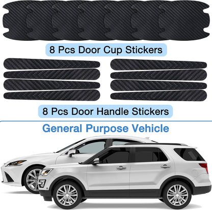 16 Pieces Car Door Handle Scratch Protector Car Door Handle Sticker Cover Scratches Protective Films Car Door V1259-DP01-A-2042