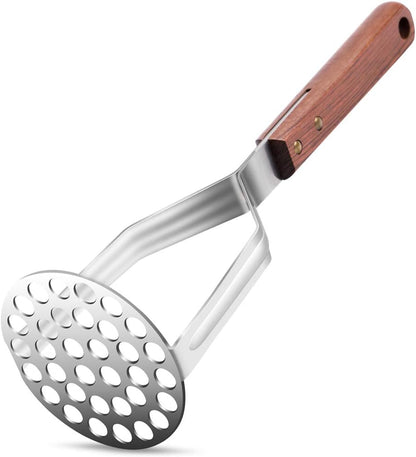 Stainless Steel Potato Masher Kitchen Tool(AUGMENTED MODEL) - Ergonomic Design, Sturdy Construction, Long & V1259-DP01-A-2047