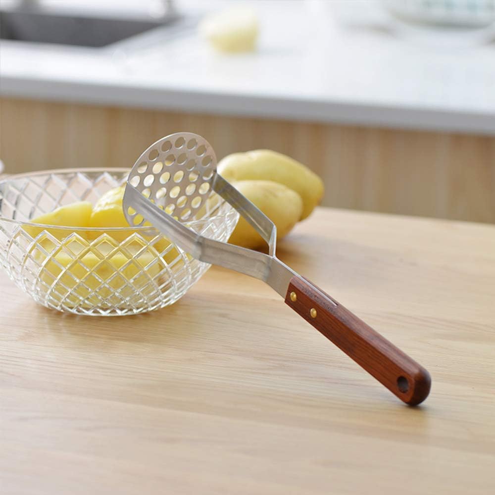 Stainless Steel Potato Masher Kitchen Tool(AUGMENTED MODEL) - Ergonomic Design, Sturdy Construction, Long & V1259-DP01-A-2047