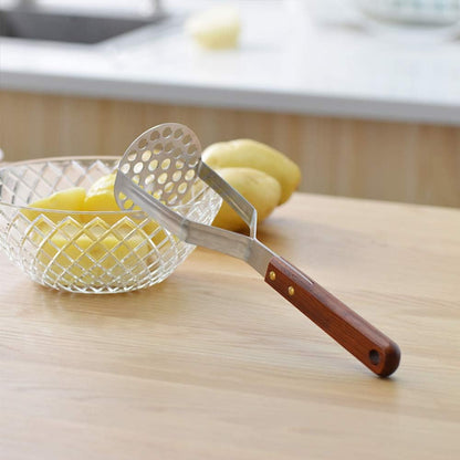 Stainless Steel Potato Masher Kitchen Tool(AUGMENTED MODEL) - Ergonomic Design, Sturdy Construction, Long & V1259-DP01-A-2047