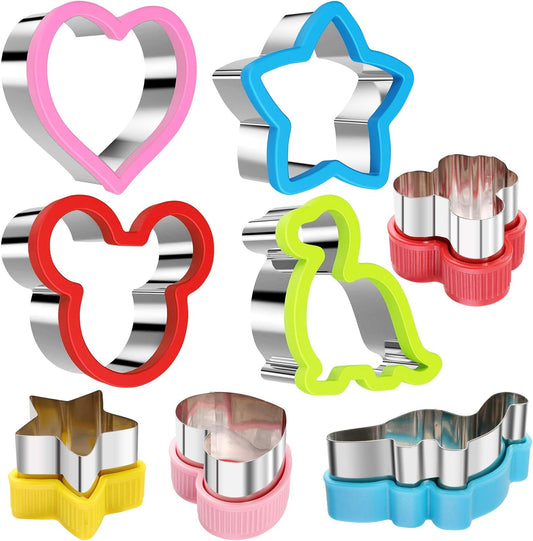 Stainless Steel Sandwiches Cutter Set, Dinosaur & Heart & Star Shapes Sandwiches Cutter Cookie Cutter -Food V1259-DP01-A-2048