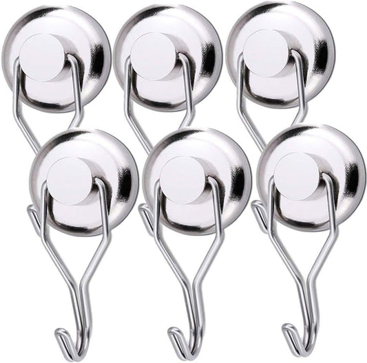 Youngneer 100 LBS Magnetic Hooks Heavy Duty for Hanging BBQ Grill Tools Pot Holders Strong Neodymium V1259-DP01-A-2053