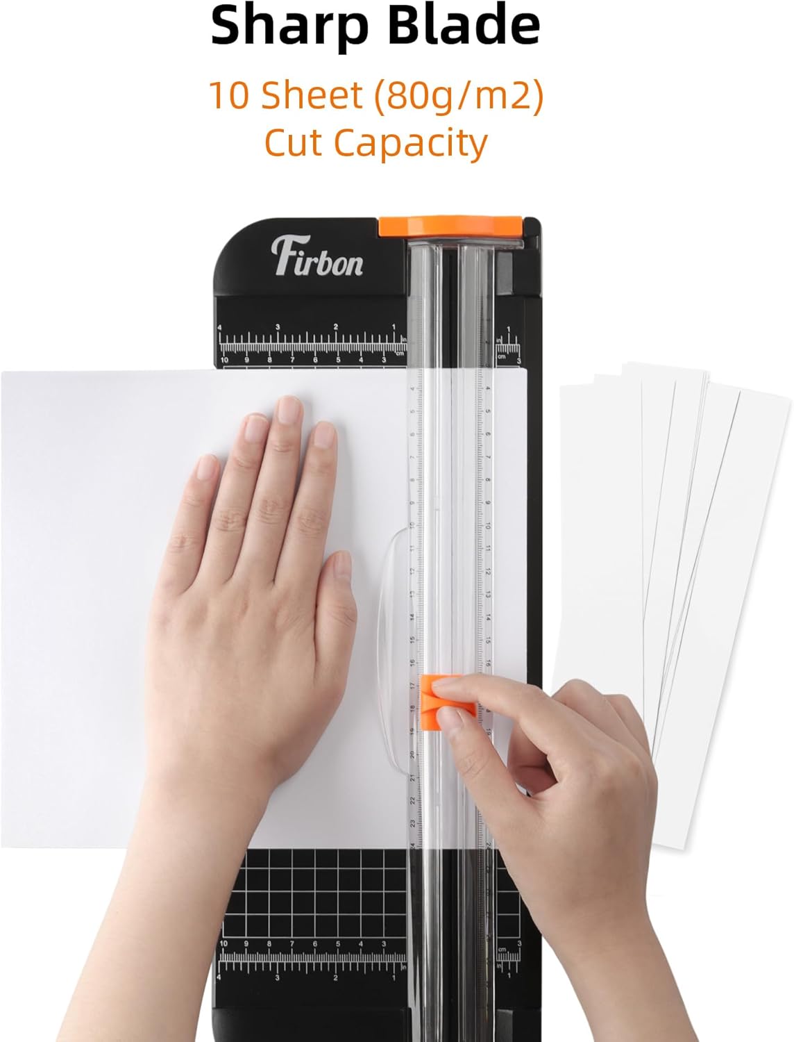 Paper Cutter Replacement Blade with Automatic Security Safeguard Design for A4 Black and White Paper Trimmer V1259-DP01-A-2058