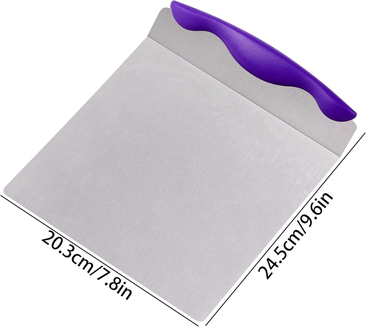 Cake Safe Lifter Stainless Steel Pizza Transfer Shovel Square Cake Tray Moving Plate Tool Cookie Spatula V1259-DP01-A-2066