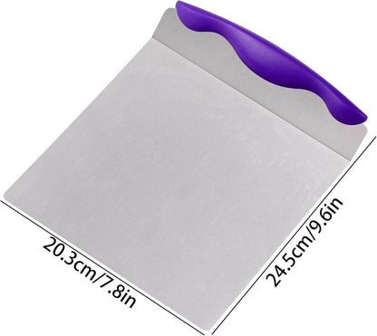 Cake Safe Lifter Stainless Steel Pizza Transfer Shovel Square Cake Tray Moving Plate Tool Cookie Spatula V1259-DP01-A-2066