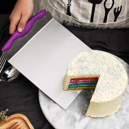 Cake Safe Lifter Stainless Steel Pizza Transfer Shovel Square Cake Tray Moving Plate Tool Cookie Spatula V1259-DP01-A-2066