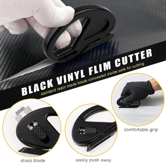 3Pack Safety Wrapping Paper Cutter Vinyl Film Cutter Car Wraps Knife Craft Vinyl Knife Utility Knife V1259-DP01-A-2070