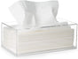 Facial Tissue Box Cover Holder- Rectangle Organizer for Bathroom Vanity, Countertops, Tables, Clear Acrylic V1259-DP01-A-2071