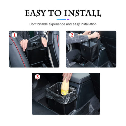 Foldable Car Trash Can, 1.85 Gallons Hanging Waterproof Leakproof Trash Can Storage Bag for Car with Large V1259-DP01-A-2075