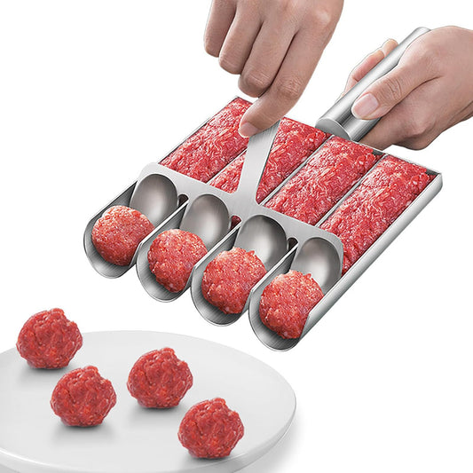 Meatball Maker Tool, 304 Stainless Steel Kitchen Manual Non Stick Meatball Maker, Portable Meatball Spoon V1259-DP01-A-2080