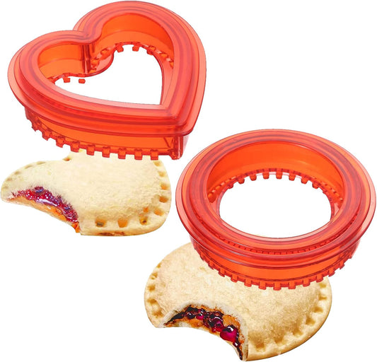 Sandwich Cutter and Sealer,Pack of 2 Bread Sandwich Pancake Maker,Kids Lunch Pastry Bread Cutter,Great for V1259-DP01-A-2083