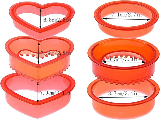 Sandwich Cutter and Sealer,Pack of 2 Bread Sandwich Pancake Maker,Kids Lunch Pastry Bread Cutter,Great for V1259-DP01-A-2083