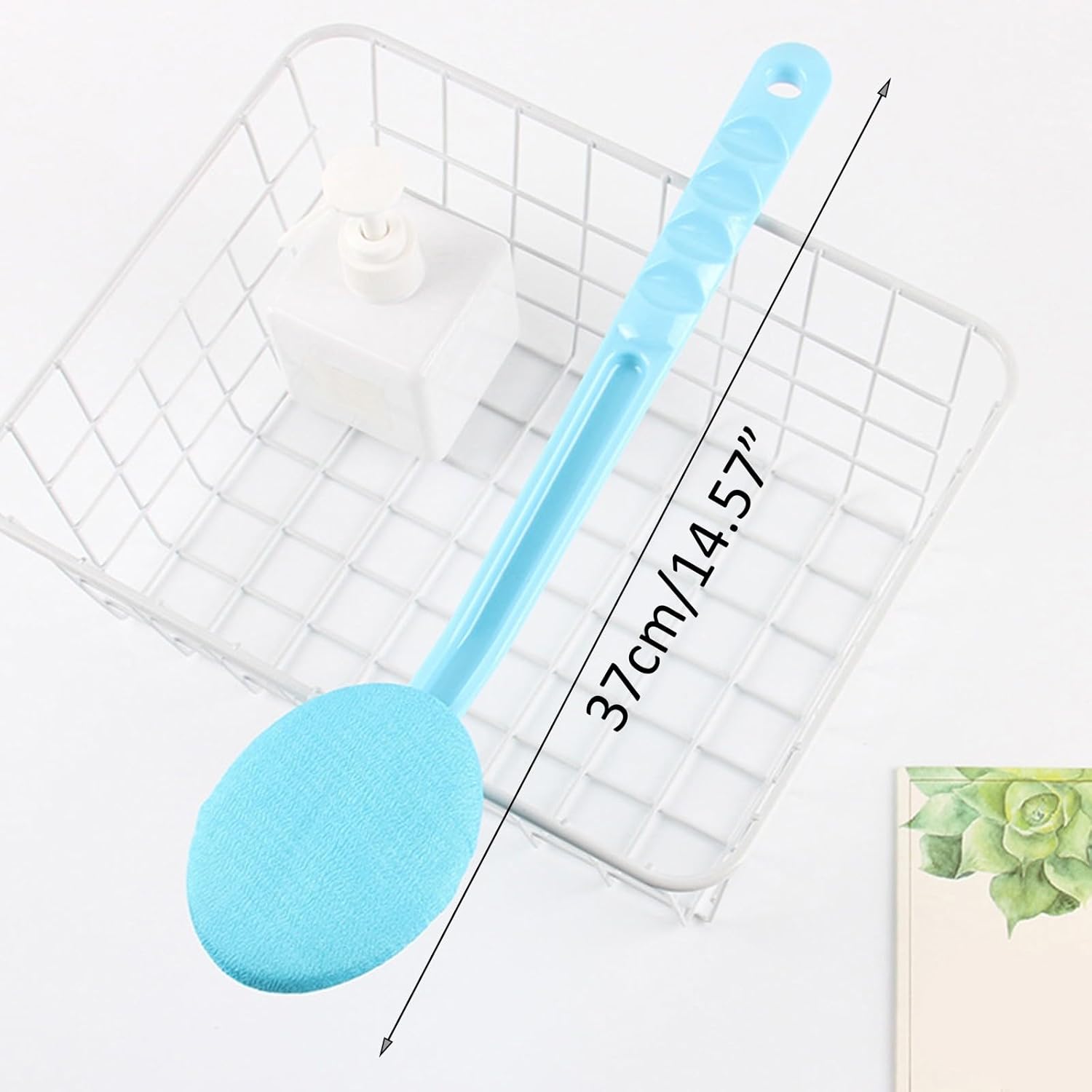 2 Pack 15 Inch Easy Lotion Applicator, Back Rubs Massager Bath Brush, Extra Long Handle, Easily Self Apply V1259-DP01-A-2087