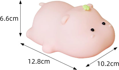Silicone Night Light, Kids Night Light, Cute Hippo Design, Rechargeable, Pink V1259-DP01-A-2090