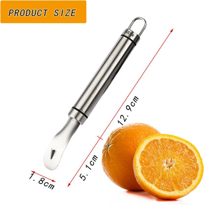 2PCS Stainless Steel Orange Peeler, Grapefruit Peeler, Easy to Peel, Long Handle Orange Citrus Peeler Tool, V1259-DP01-A-2097