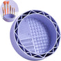 Makeup Brush Cleaner, Sillicon Brushes Cleaning Mat Brush Holder Bowl Prtable Cleaning Tool (Purple) V1259-DP01-A-2098