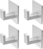 Adhesive Towel Hooks, 4 Pack Sticky Hooks for Hanging Heavy Duty, Coat/Towel Hooks Wall Hooks for Bathroom V1259-DP01-A-2100