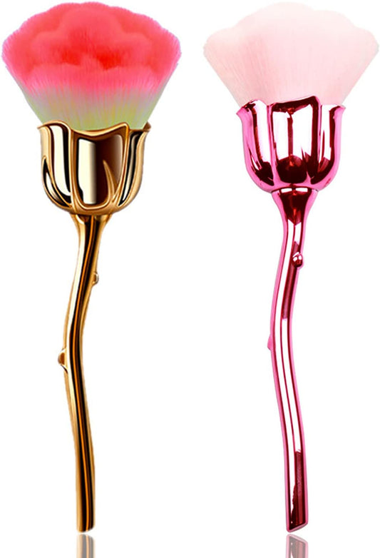 2 Pieces Rose Makeup Brushes Blush Brush Super Large Face Powder Makeup Brushes kabuki brushes for Powder V1259-DP01-A-2106