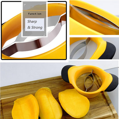 Sturdy Mango Slicer, Pit Remover Tool, Mango Splitter, Fruit Slicer Cutter Pitter, Mango Divider with V1259-DP01-A-2108