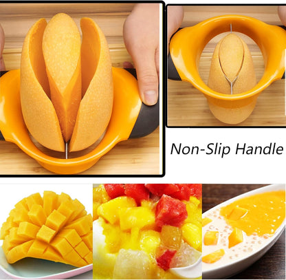 Sturdy Mango Slicer, Pit Remover Tool, Mango Splitter, Fruit Slicer Cutter Pitter, Mango Divider with V1259-DP01-A-2108