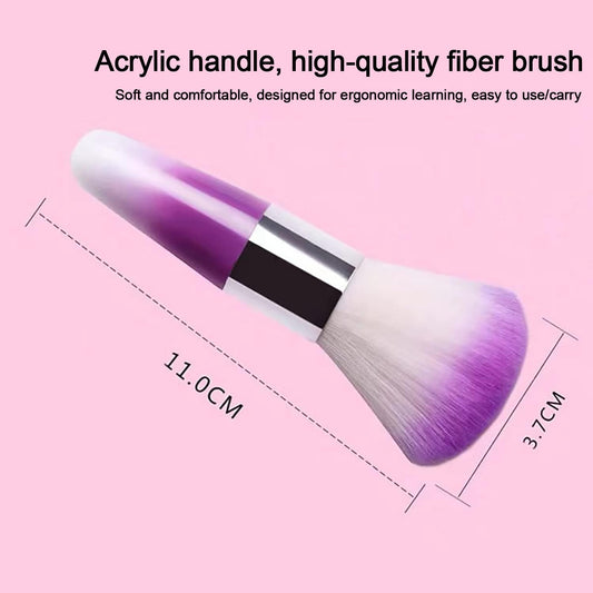 1Pc Pink Unicorn Nail Art Dust Remover Powder Brush Acrylic UV Gel Nail Cleaning Brush Blush Brushes Makeup V1259-DP01-A-2112