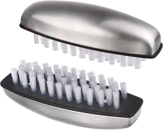 4 Pieces Nail Cleaning Brush, Stainless Steel Fingernail Hand Scrubbing Brushes for Nails Toes Pedicure Nail V1259-DP01-A-2115