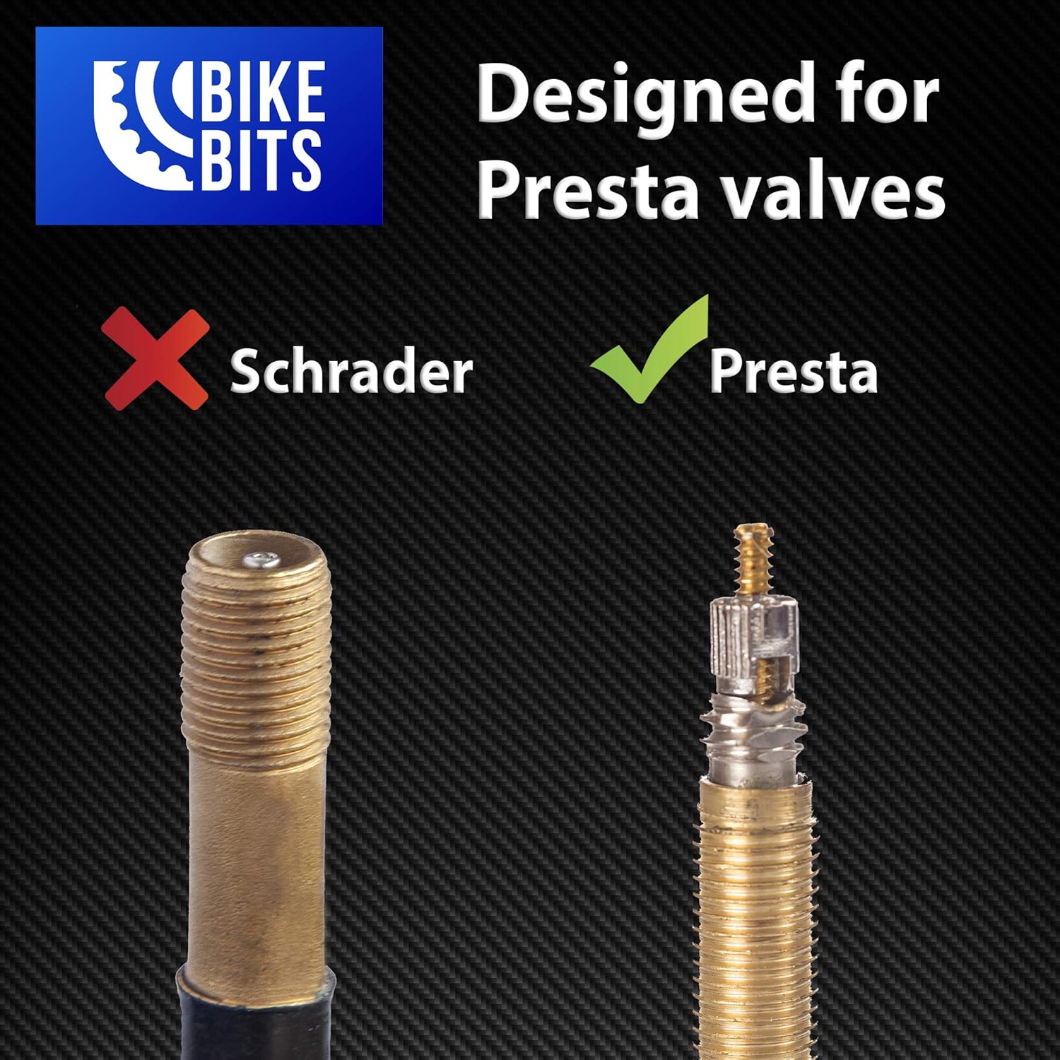 Presta Valve Caps - Anodized Aluminum - Use On Presta/French Valves - Designs: Bullet, Rocket, Hamburger, V1259-DP01-A-2138