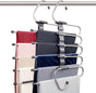 Magic Pants Hangers Space Saving - 2 Pack for Closet Multiple Layers Multifunctional Uses Rack Organizer for V1259-DP01-A-2165