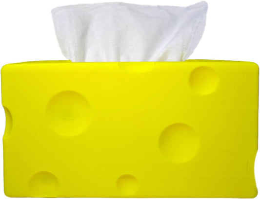 Cheese Automatic Sinking Tissue Box Cover, Stylish Rectangle Sunken Tissue Box Holder with Pull-Out Bottom, V1259-DP01-A-2184