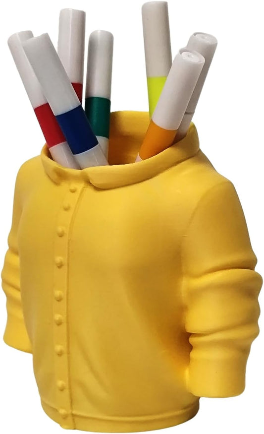 Sweater Pen Holder - 3D Printed Desk Organizer with Cozy Design for Pens, Makeup Brushes, Unique Office Desk V1259-DP01-A-2189