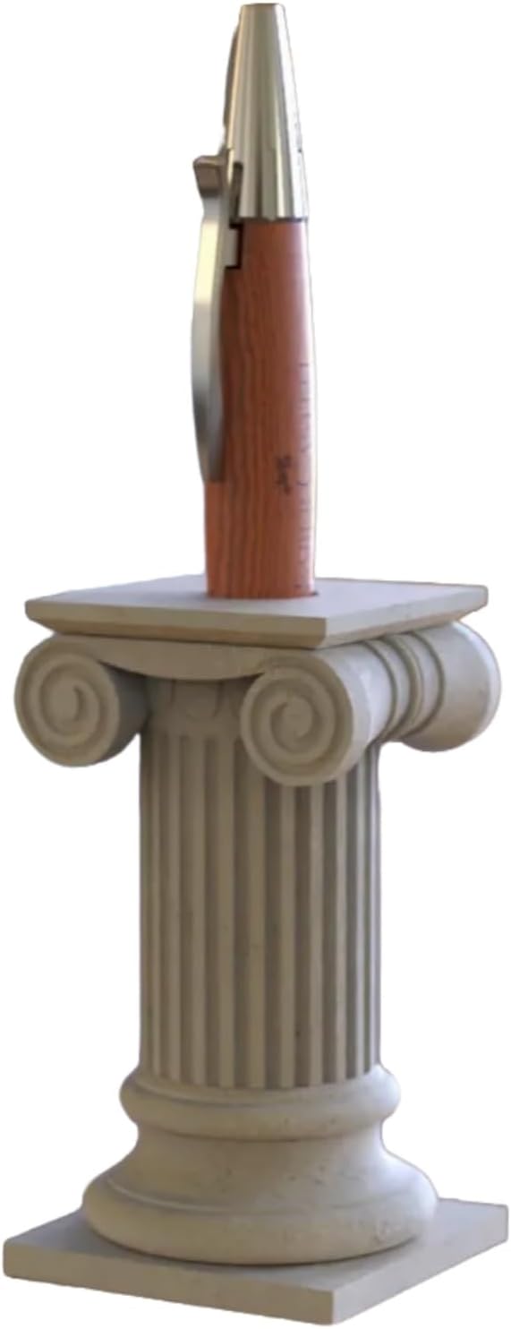 Elegant 3D Printed Column Pen Holder, Pencil Holder Desk Organizers, Office Supplies Decorations Idea Gift V1259-DP01-A-2200