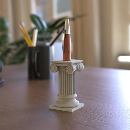 Elegant 3D Printed Column Pen Holder, Pencil Holder Desk Organizers, Office Supplies Decorations Idea Gift V1259-DP01-A-2200