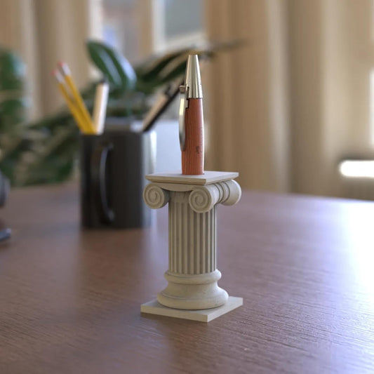 Elegant 3D Printed Column Pen Holder, Pencil Holder Desk Organizers, Office Supplies Decorations Idea Gift V1259-DP01-A-2200