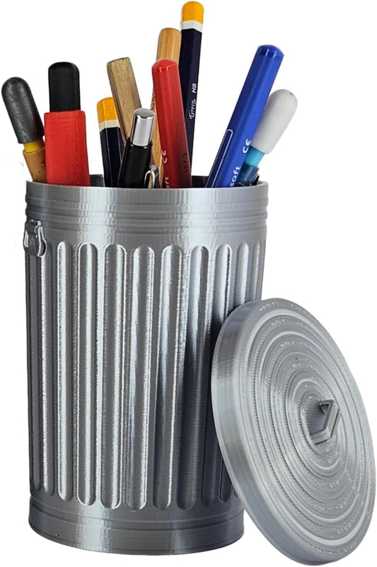 Creative Trash Can Pen Holder for Desk, Pencil Holder Desk Organizers, Office Supplies Decorations Idea Gift V1259-DP01-A-2201