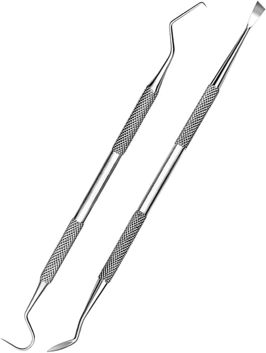2 Pack Dental Tools for Teeth Cleaning, Professional Metal Dental Pick Hygiene Kit for Home Use, Tooth V1259-DP01-A-2210