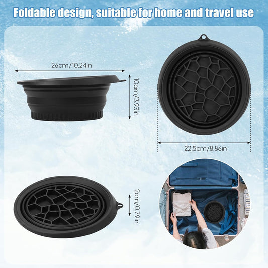Face Ice Bath Bowl, Foldable Face Bowls, Silicone Ice Bowl with Built-In Icetray, Space Saving Facial Baths V1259-DP01-A-2213