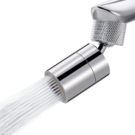Dual-Function Female Faucet Aerator, 1.8 GPM Extra Big Angle Rotate Kitchen Sink Aerator Sprayer Head 360 V1259-DP01-A-2245