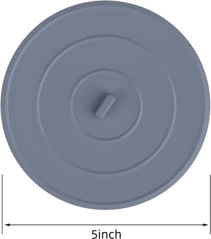 2 Pack Bath Tub Stopper, Flat Suction Sink Stopper Rubber Silicone Shower Drain Bath Plug Stopper for V1259-DP01-A-2253