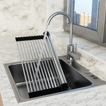 Roll Up Dish Drying Rack, Extra Large Dish Rack Over The Sink, Multipurpose Stainless Steel Rollup Sink Matt V1259-DP01-A-2257
